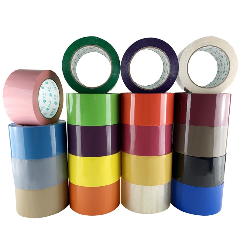19 Colors Packing Tapes Plastics Adhesive Tape Express Boxes Packaging Tape Long Adhesive Plaster 4.8cm x 90m