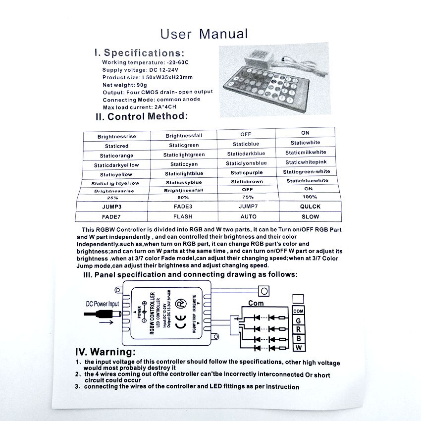 LED lampe IR fernbedienung mit 40 tasten infrarot fernbedienung 5050 LED streifen 5050 RGB weiß DC12-24V eingang