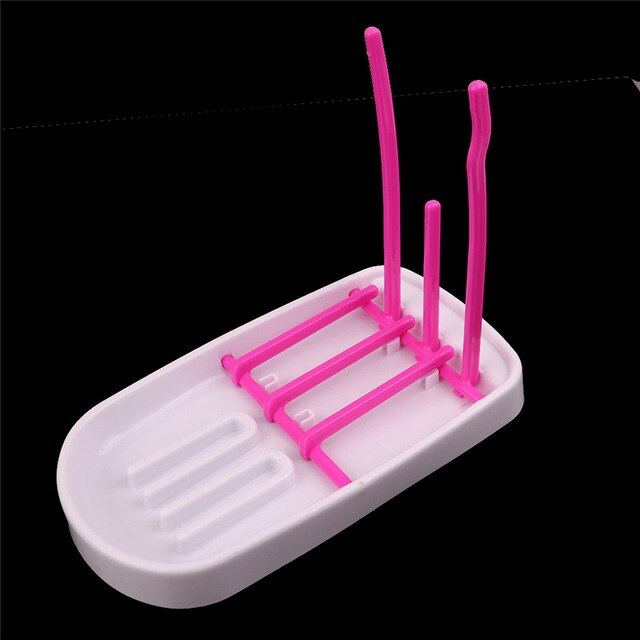 Porte-biberon brosse porte-biberon brosse arbre nettoyage droit sèche-linge égouttoir porte-bébé: rose red