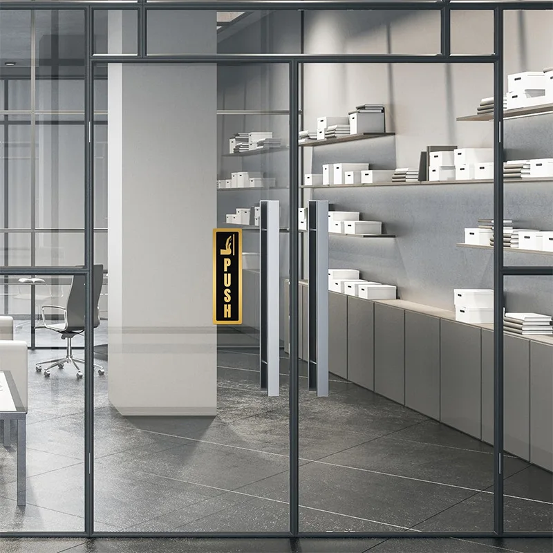 Señal de puerta de empuje y tracción, pegatinas de pared de espejo 3D, letras, calcomanía de símbolo de empuje y tracción para tienda, Hotel, restaurante, cafetería, banco, centro comercial, decoración