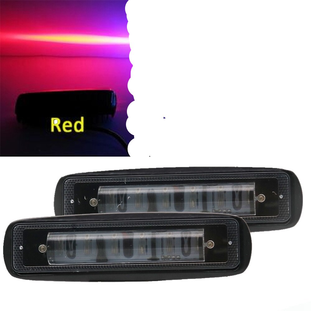 Blue Red LED Forklift Safety Light Spot Light Warehouse Safe Warning Light, 9V-60V Forklift Forktruck Blue Red Danger zone LED: Two Pieces red