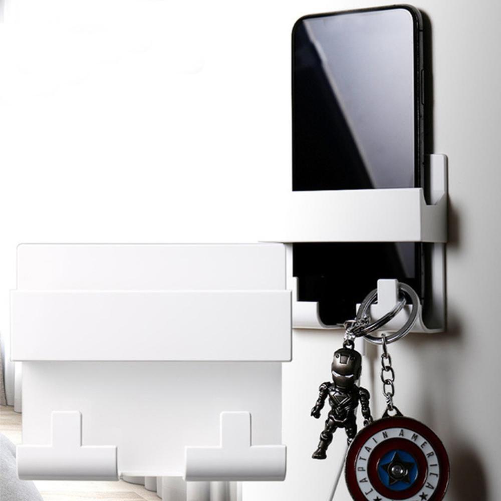 Colar estilo rack suporte de carregamento do telefone móvel suporte berço celular carregamento keyring para iphone gancho de armazenamento parede telefone hange v4t6