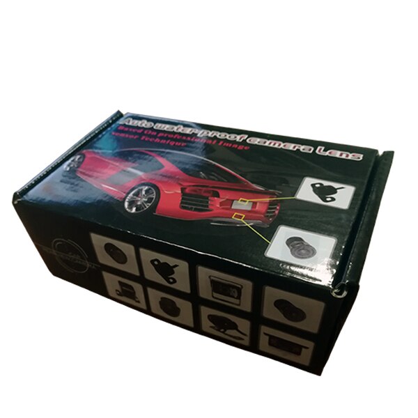 Ccd hd bil bakifrån backkamera parkering backup parkeringshjälp hd kamera vattentät  ip67 för peugeot 206 207 307 sm 407: Set med butikslåda