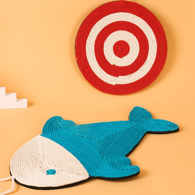 Mata robić drapania kota naturalny sizal filc trwały drapak dla kota kaktus w kształcie sizalu mata robić drapania dla kotów meble ochronne