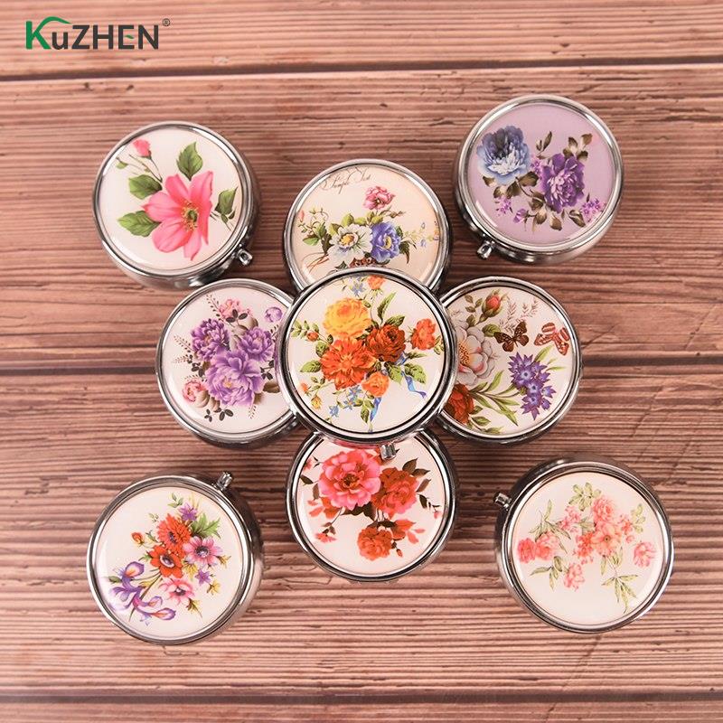 Vouwen Pil Case Draagbare Pillendoosje Make Storage Container Metalen Pil Cutter Geneeskunde Organizer 30G