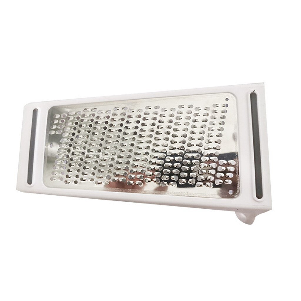 Caja Ralladora de queso, cortador y triturador de acero inoxidable de 2 lados para quesos, rallador de verduras, zanahorias, repollo, herramienta de cocina