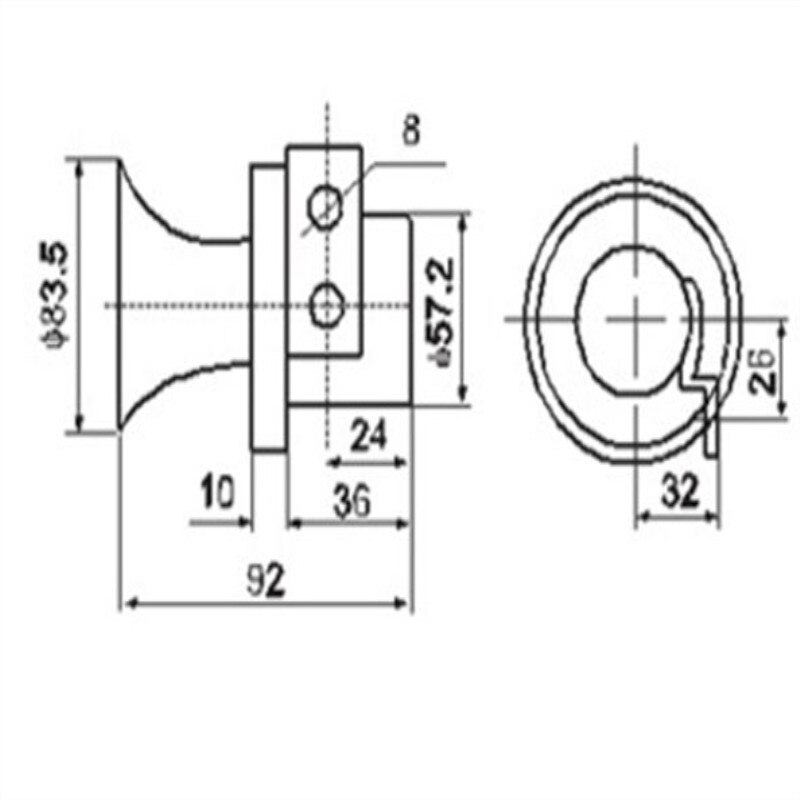 Elettronico di Allarme cicalino 2 Fili custodia in Plastica 12/24/220V forte