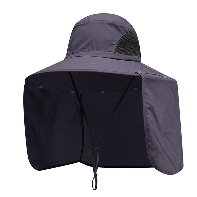 Schnell trocknender Fischerhut für Herren, UV-Nackenschutz, Sonnenschutz, draussen, atmungsaktives Gittergewebe, Wandern, Angelkappen, Sommer: Grün