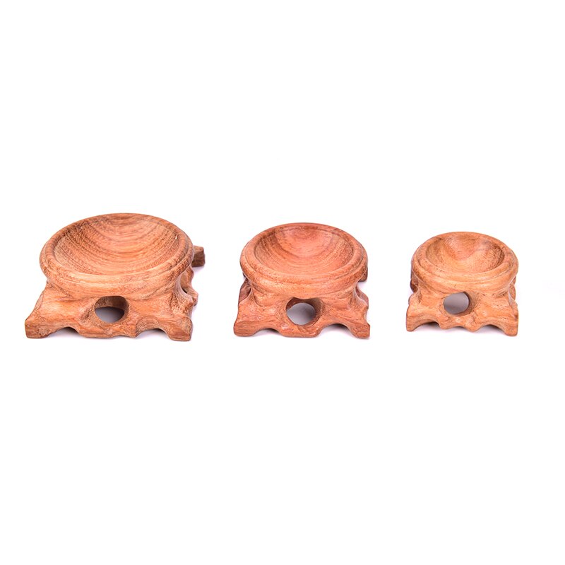 30mm 40mm 50mm Wooden Display Stand Base For Crystal Ball Glass Globe Lensball Magic Sphere Holder