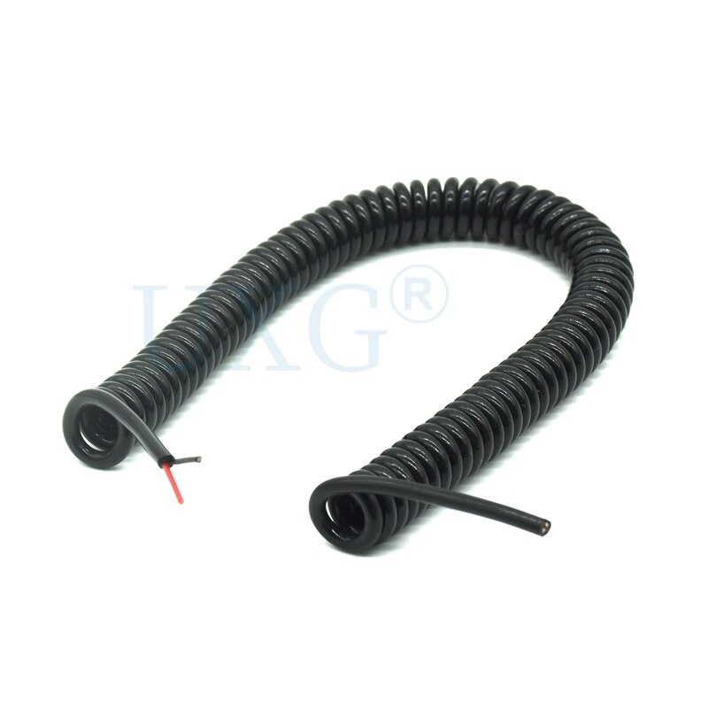 1pcs Diy cable spring curl line usb 4pin line usb 2pin 4 core wire micro mini usb extension data cable 2m 200cm