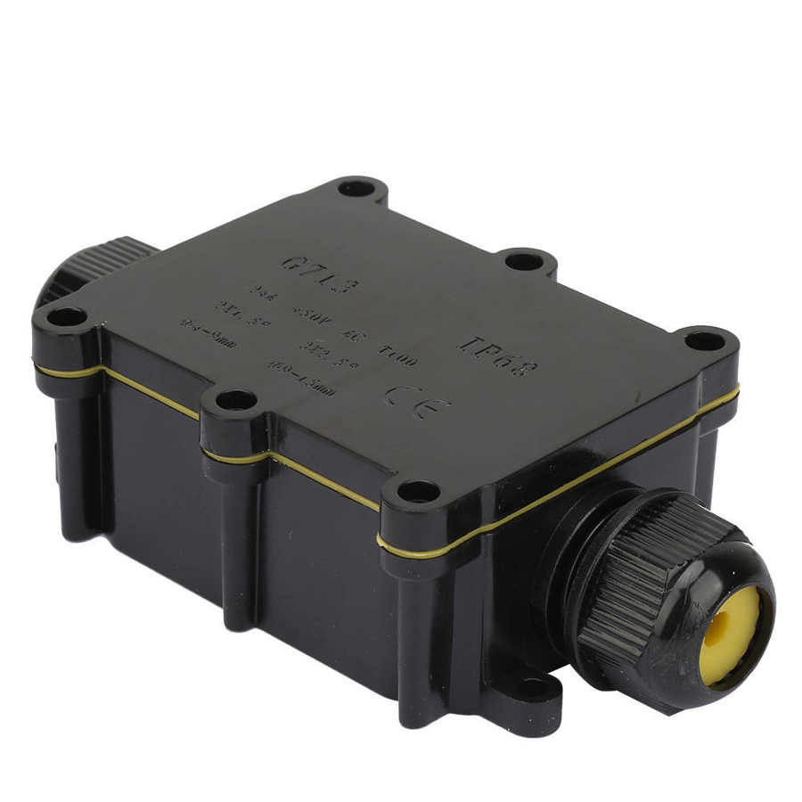 Junction Box IP68 Waterproof Outdoor Multiple ways Plastic Electrical Junction Box Case Cable Wire Connector Protect