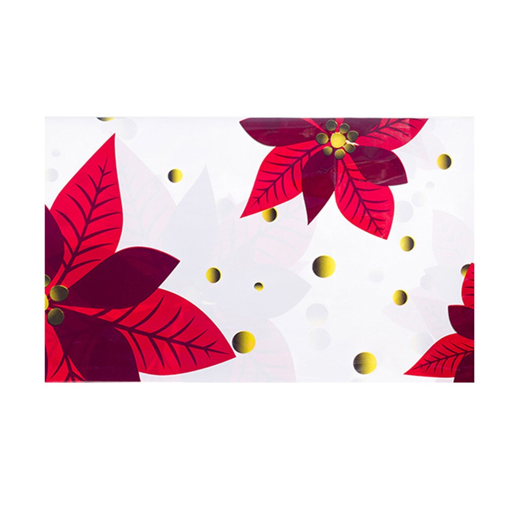 Disposable Merry Christmas Rectangular Printed PVC Cartoon Tablecloth 110*180cm Table Cloth Christmas Decoration PVC Tablecloth