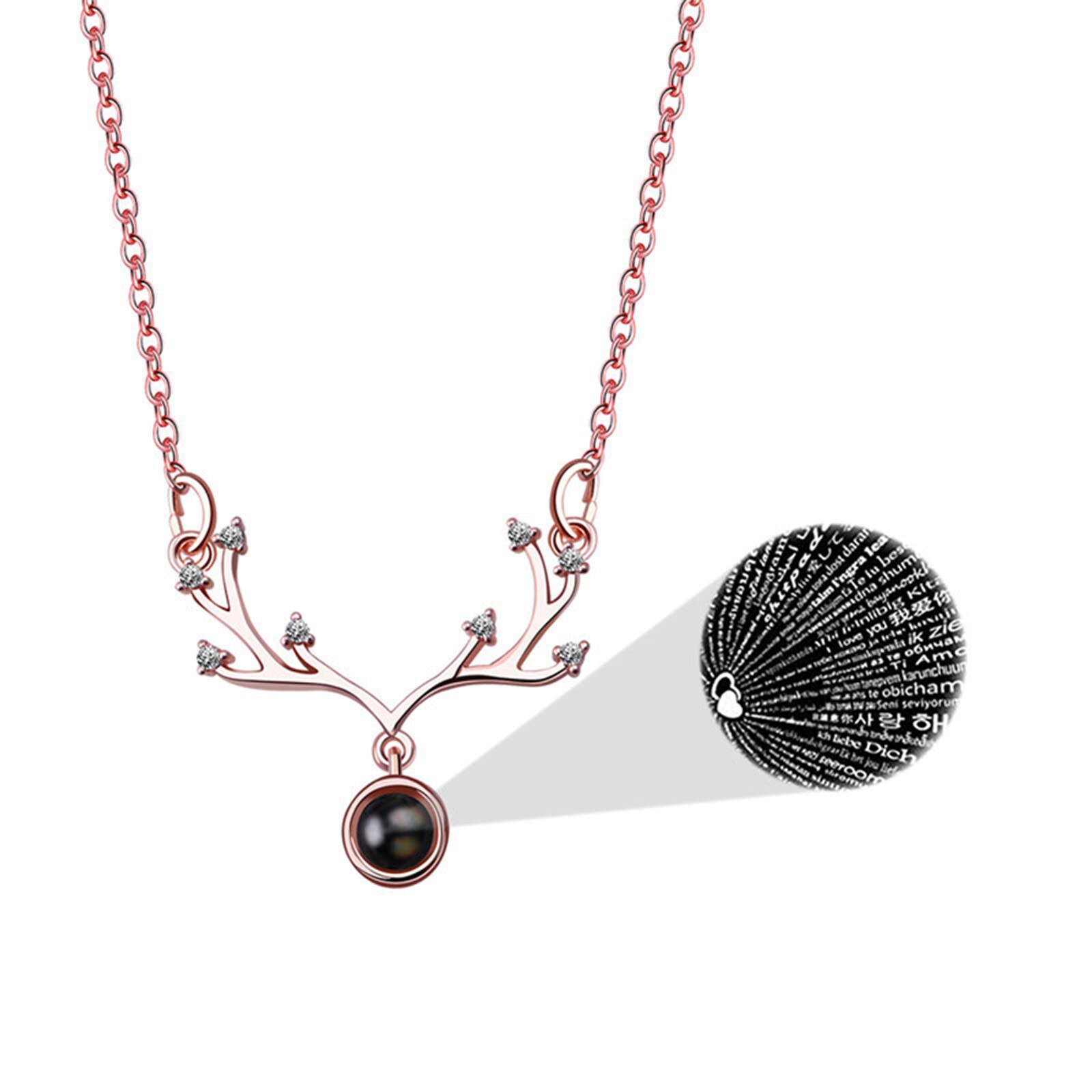 I love you in 100 different languages elk necklace vicedeal