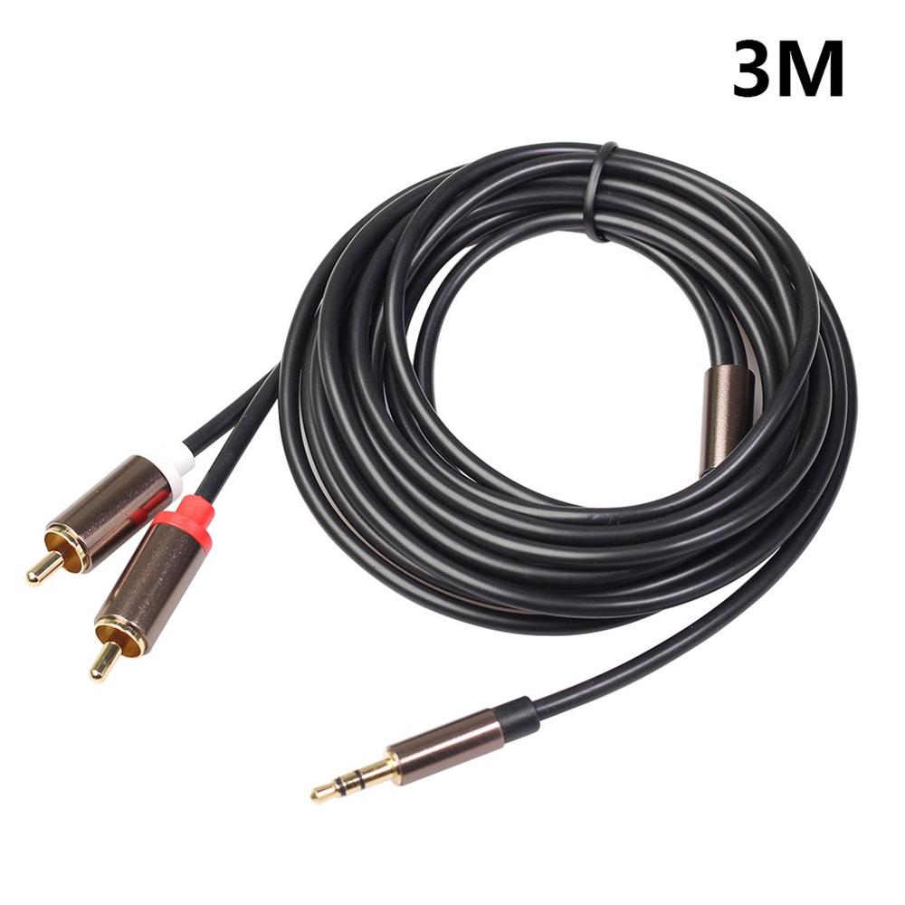 3.5Mm Naar 2rca Male Stereo Audio Cable Rca Hifi Audio Kabel Aux Rca Jack 3.5 Y Splitter Voor rca Kabel: 3m