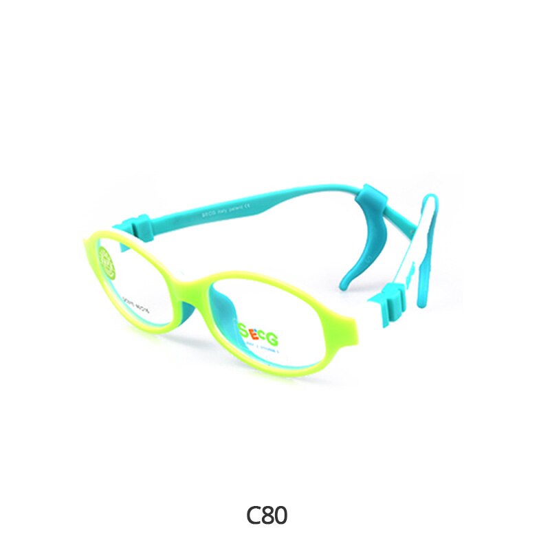 SECG-Montura Flexible y suave para niños, montura de gafas de niño para gafas ópticas: C47