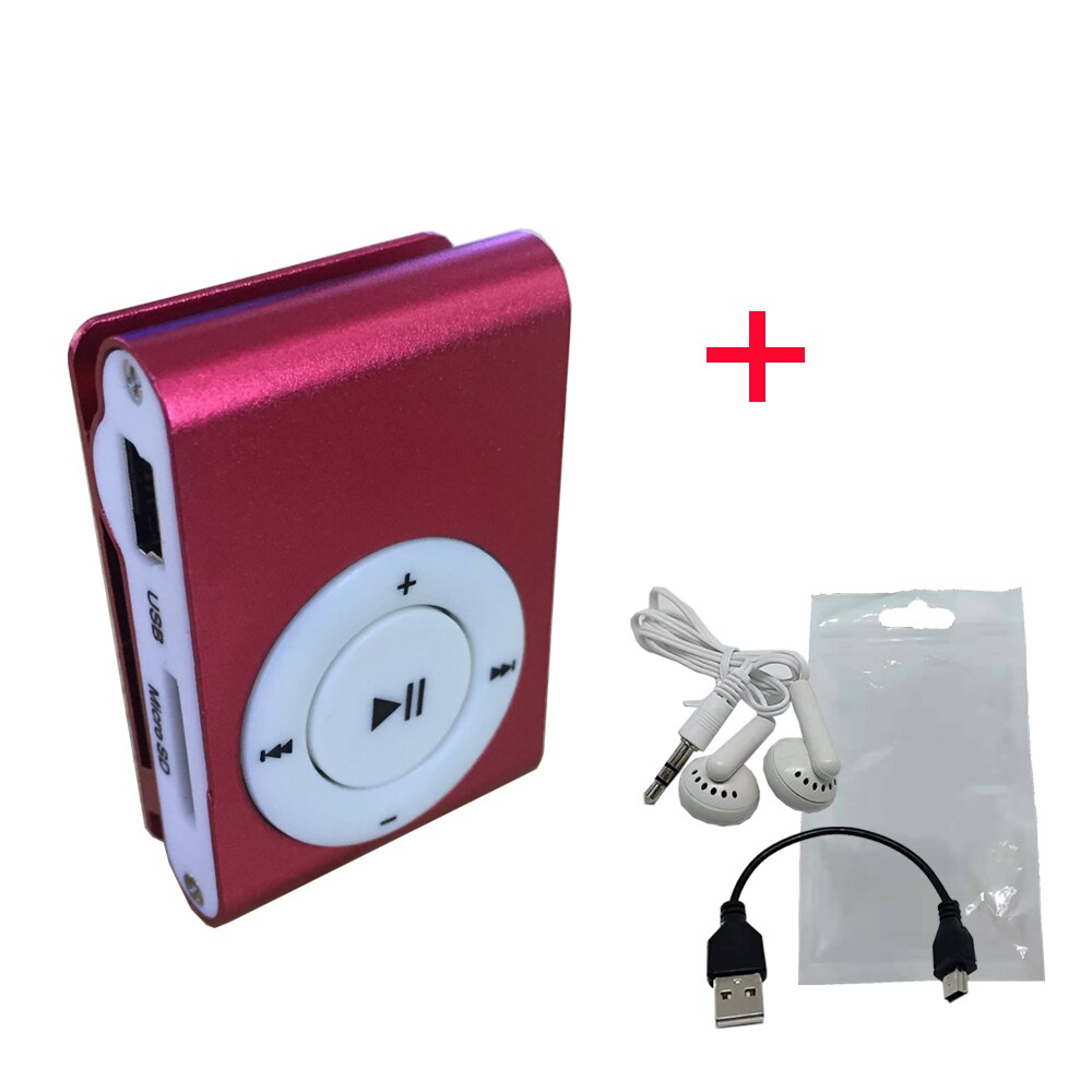 Clip mp3 speler mini mp3 muziekspeler mp3 speler 5v waterdichte mp3 speler zwemmen mp3 модуль mp3 плеер: red bag packaging