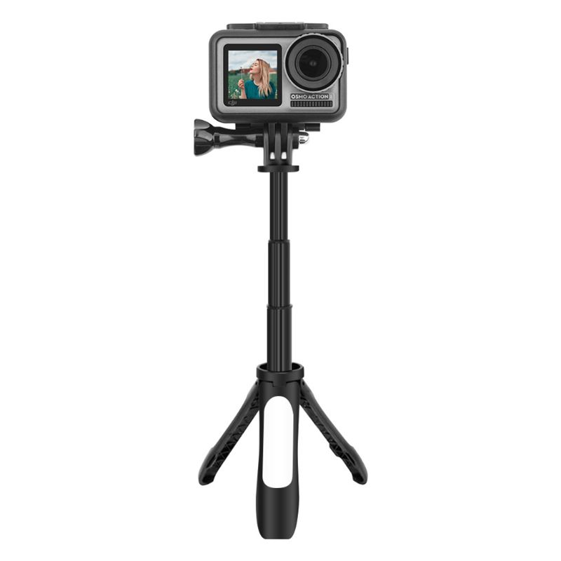 Mini tripé para dji osmo ação câmera de montagem handheld suporte estabilizador cardan e8ba