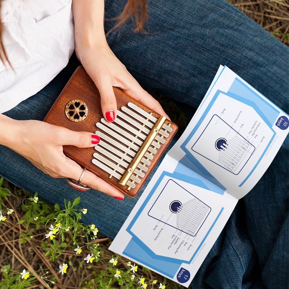 Kalimba Thumb Piano Learning Book Instrument Guide Musical Enjoyable Instrument Supplies for Music Lover Beginners Kid