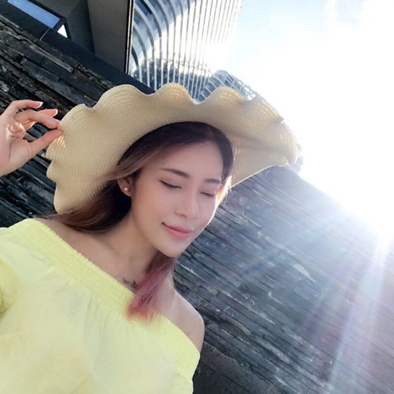 Zomer zomer volwassen bloemen strohoed fedora hoed dames zonneklep strand zonnehoed meisjes zonnehoed brede rand slappe panama voor vrouwen
