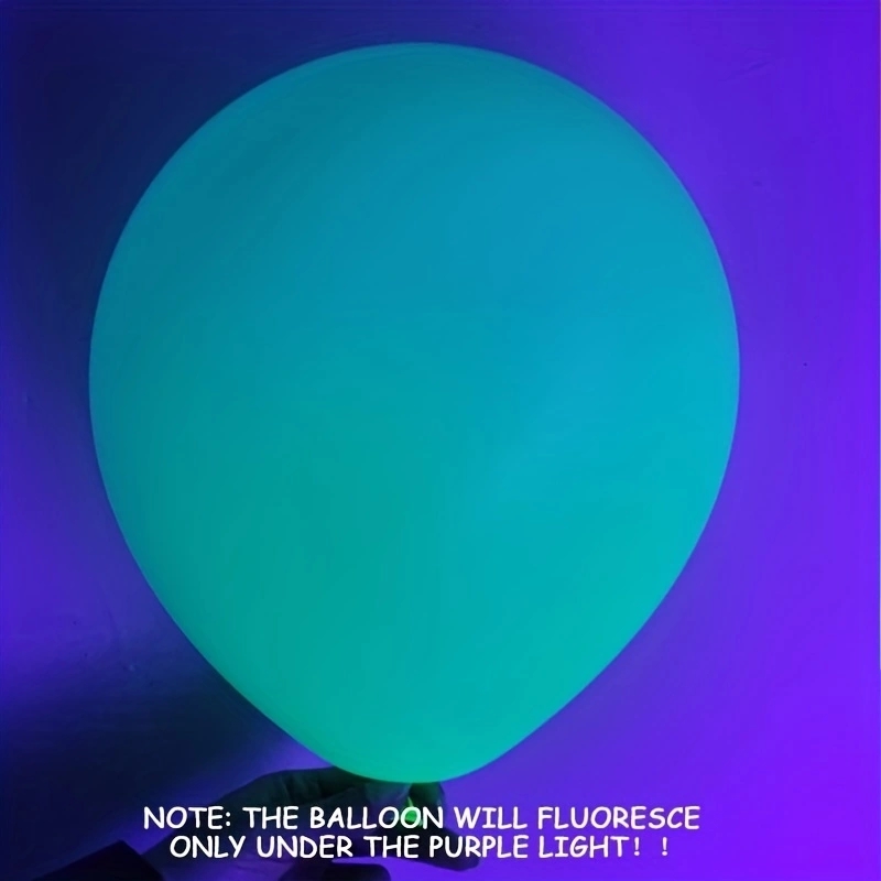 20 Stück Party-Luftballons, UV-Schwarzlicht, reaktive Neon--fluoreszierende Luftballons, leuchtet Ich bin Dunkeln, Ballon für Erwachsene, Hochzeit, Hallowe