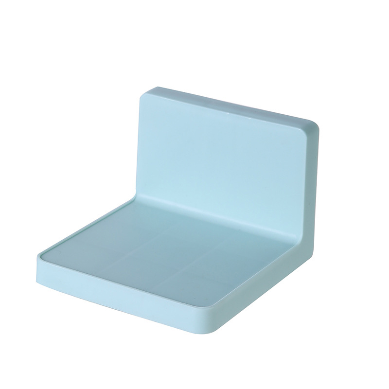 Multifunction Wall Mounted Storage Rack Organizer DIY Soap Sponge Holder Kitchen Bathroom Accessories Shelves Shelf Bathroom: black