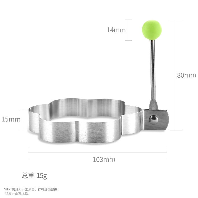 10 Stks/set Rvs Gebakken Ei Pannenkoek Shaper Omelet Mold Mould Frituren Ei Koken Gereedschap Keuken Accessoires Gadget Ringen