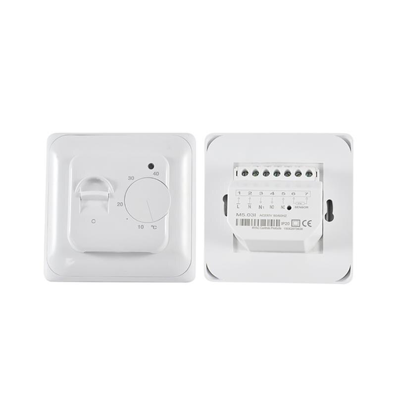 Electric Floor Heating Thermostat Manual Mechanical Room Temperature Controller Heating Thermostat Plumbing Controller