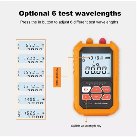 Mini 4 In 1 Visual Fault Locator Netwerkkabel Test Glasvezel Tester 5Km 15Km Vfl Multifunctionele Optische power Meter
