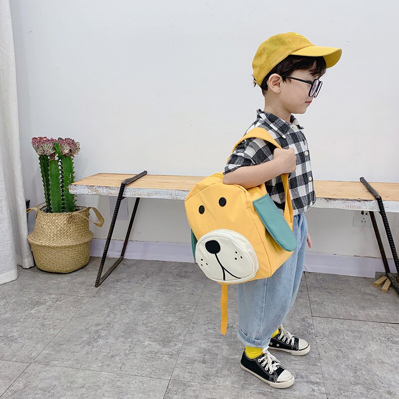 Impresión de perro mochila para niños niñas niños mochilas para niños de kinder mochila escolar pequeña Animal escuela bolsas mochila de