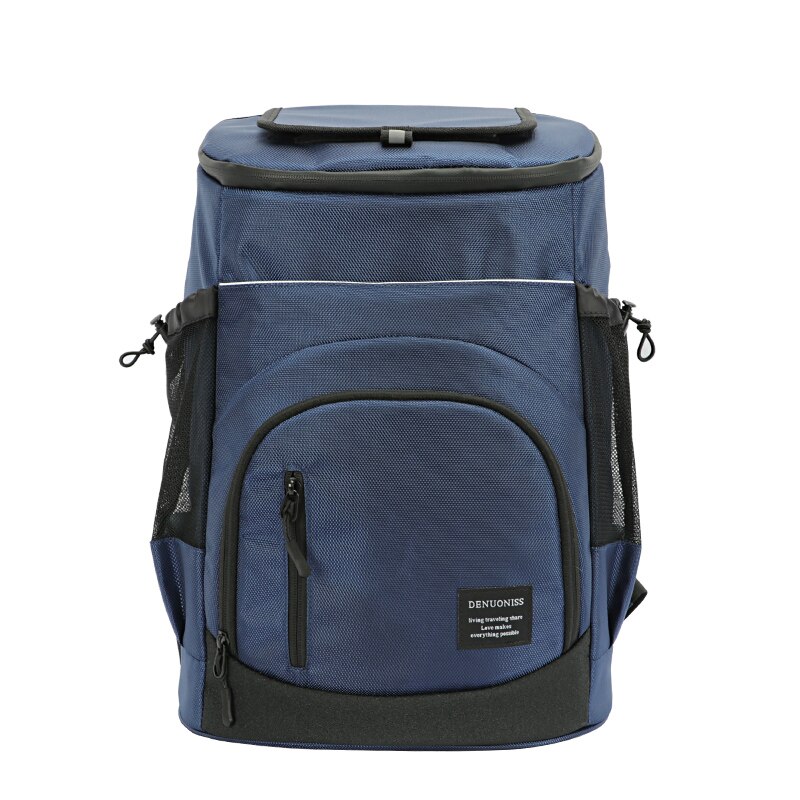 DENUONISS-bolsa térmica de viaje para cerveza, nevera fresca con aislamiento de 33L, para playa, Picnic: Blue
