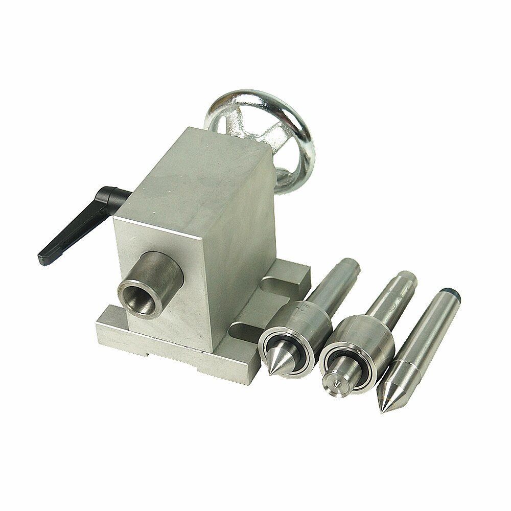 Eje rotativo cnc, contrapunto de actividad en contrapunto MT2, máquina de grabado del torno, Portabrocas