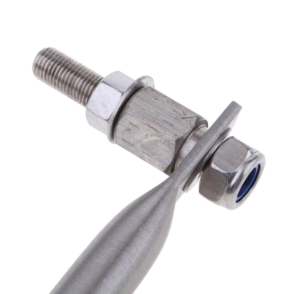 Barra de dirección fueraborda de acero inoxidable, palanca de acelerador de enlace de 33cm / 13 pulgadas, duradera y resistente a la corrosión