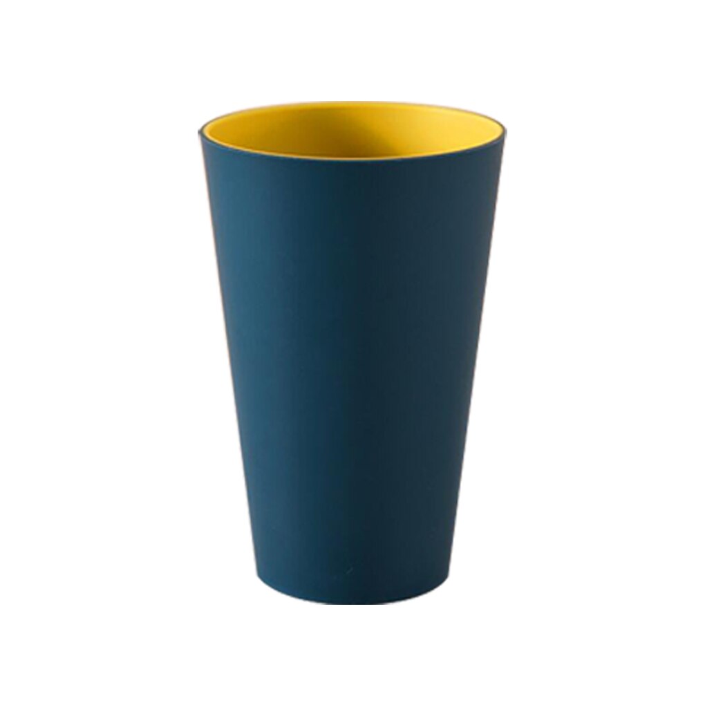 Toothbrush Cup Simple Nordic Travel Portable Wash Cup Bathroom Plastic Toothbrush Tumbler Good Morning Toothbrush Storage Box: Deep Blue