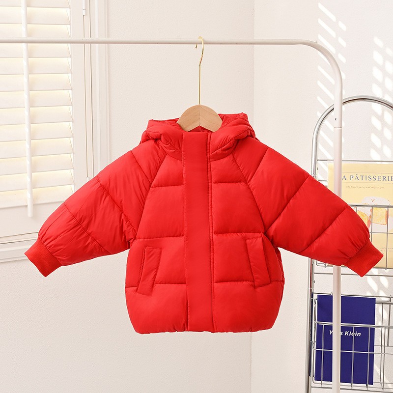 Høst vinter barnejakke smålåve hettejakke takrenne jenter låve tykkere varme parkas yttertøy baby utendørsfrakk