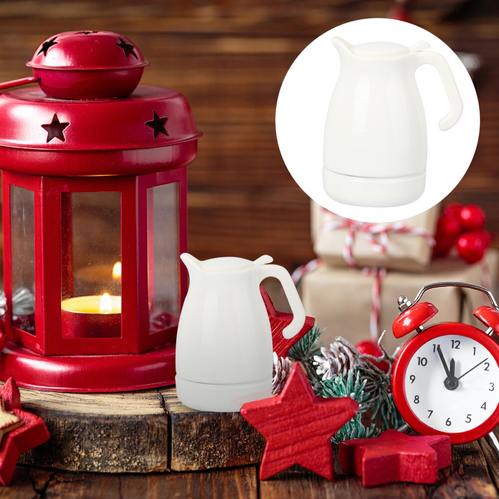 1pc Mini Kettle Alloy Simulation Kettle Kettle Model for Home Store Mini House Dorm: Default Title