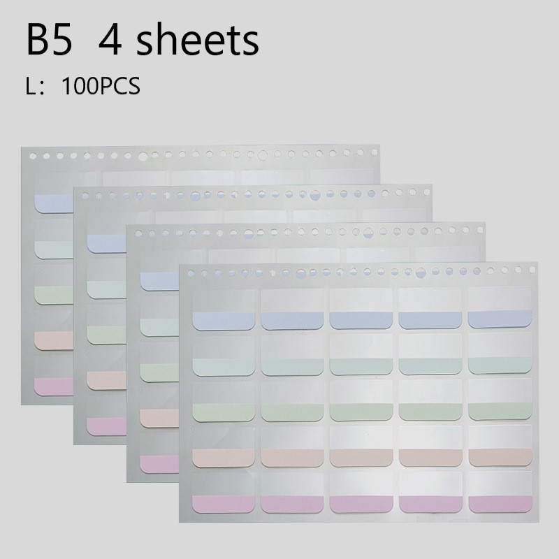 4 Vellen Macaron Index Stickers Kawaii Briefpapier Dagelijkse Planner Label Memo Stickers Diy Scrapbooking Sticker Classificeren Marks: 06