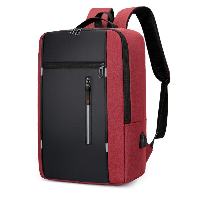 Waterdichte Business 15.6 16 17 Inch Laptop Rugzak Vrouwen Usb Notebook Schooltassen Mannen Anti Diefstal School Rugzak Kida Schooltas: S red
