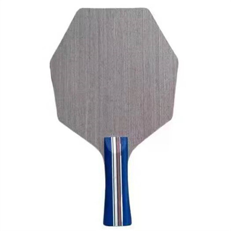 2022 Cybershape Tech Wood Board Manually Table Tennis Blade Offensive Curve Hexagonal Ping Pong Bat For Competition: FL blue handle