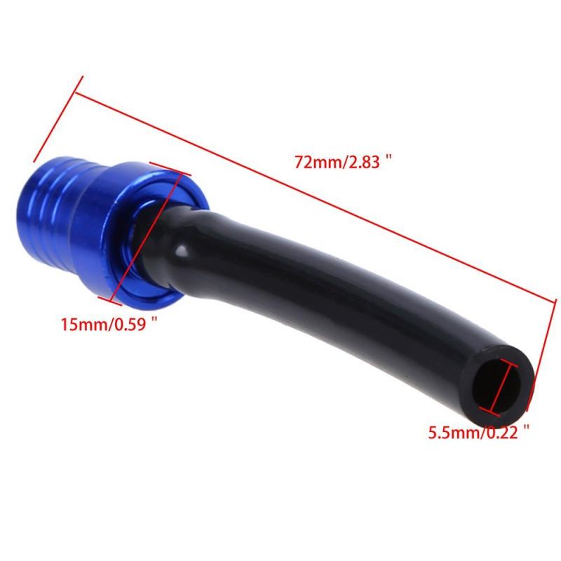 Gas Kraftstoff Benzin Panzer Kappe Ventil-entlüftungsbelüftungsschlauch Schwarz Rohr CNC ATV DirtBike Verschnaufpause Schmutz Quad Fahrrad Motorrad Zubehör