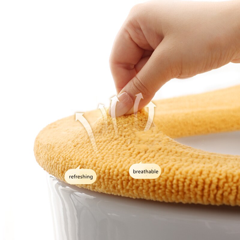 Toilet Seat Cover Mat Universele Wc Pad Zachte Warme Toiletbril Kussen Dikker Wasbare Badkamer Wc Deksel Accessoires