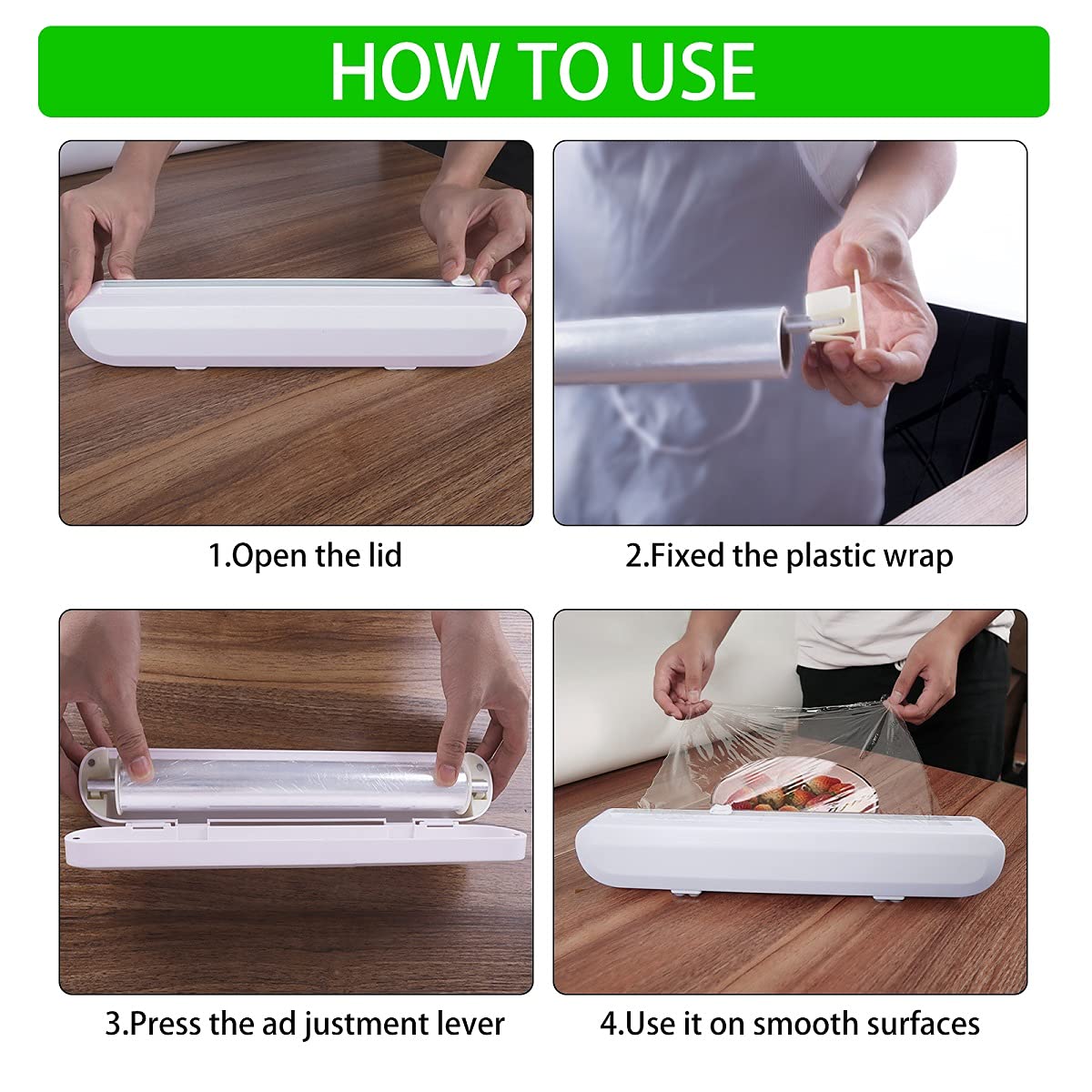 Plastic Cutter Foil Cling Film Fresh-Keeping Film Cutter Food Wrap Dispenser Storage Holder Kitchen Accessories Household Tools