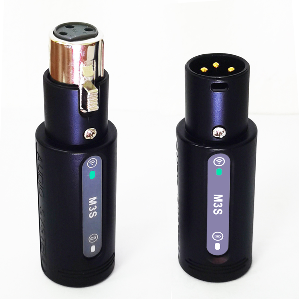 Wireless Microphone System 2.4GHz Wireless XLR Transmitter and Receiver for Dynamic Microphone, Audio Mixer, PA System