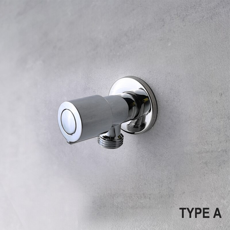 Triangle Valve Bathroom Toilet Kitchen Accessory G1/2 Brass Suqare Angle Valves: E Type
