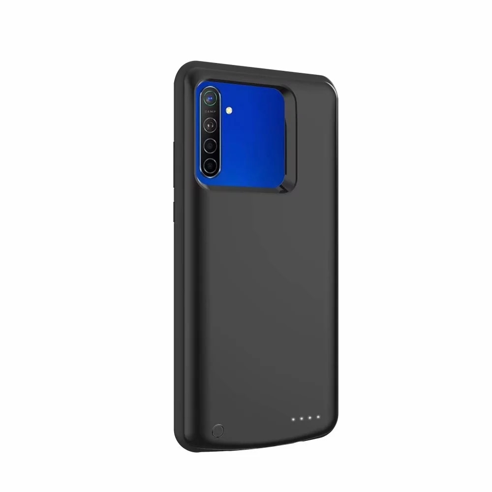 Funda de cargador de batería de silicona de 5000mAh a prueba de golpes para Xiaomi Redmi Note 8 Pro Delgado banco de energía externa que carga la cubierta completa