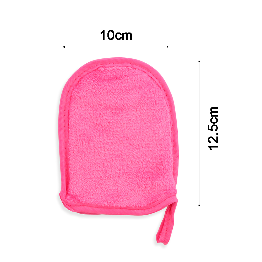 13*10cm uudelleenkäytettävä mikrokuituinen kasvojenhoitopyyhe kasvojen liina meikinpoistoaine puhdistushanskat työkalu kauneus kosmetiikka puff meikkityökalu