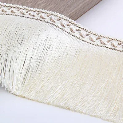 1/2M gland frange pour rideau vêtement dentelle garnitures bande sac vêtements glands coupe décoration ruban bricolage couture accessoires: M / vert militaire