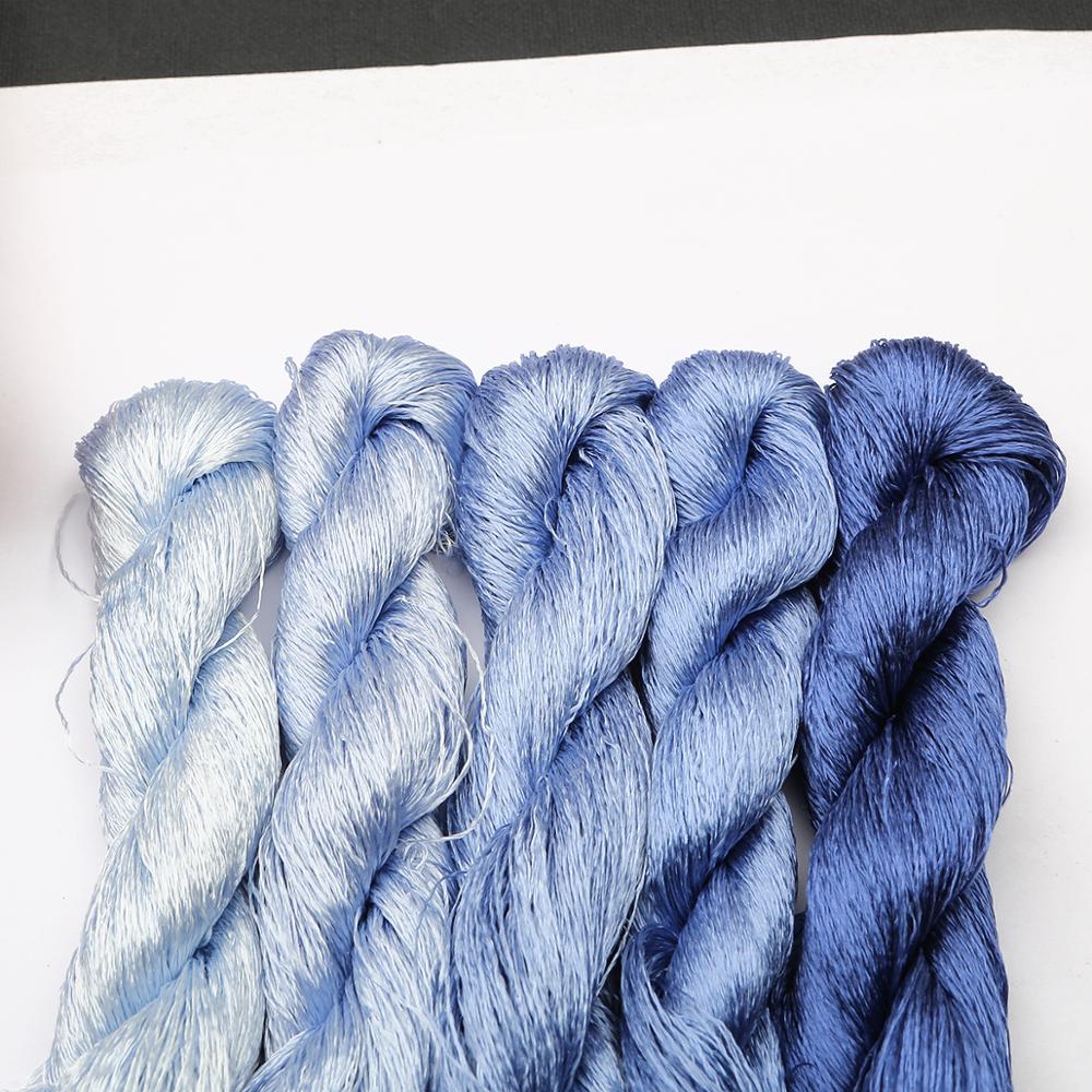 20m/pcs Silk Embroidery 100% Silk Thread Spiraea Embroide Silk Thread Small Sticks Of Hand Embroidery Embroider Cross Stitch