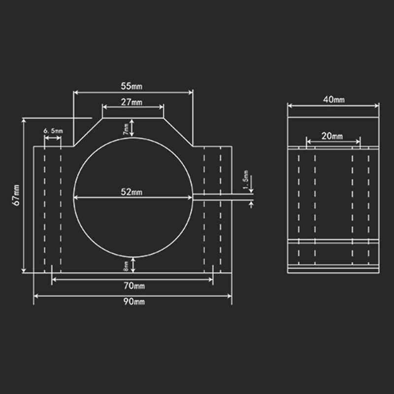 Moteur de fraiseuse CNC à broche avec 4 vis, 1 pièce, support de montage de pince de broche,