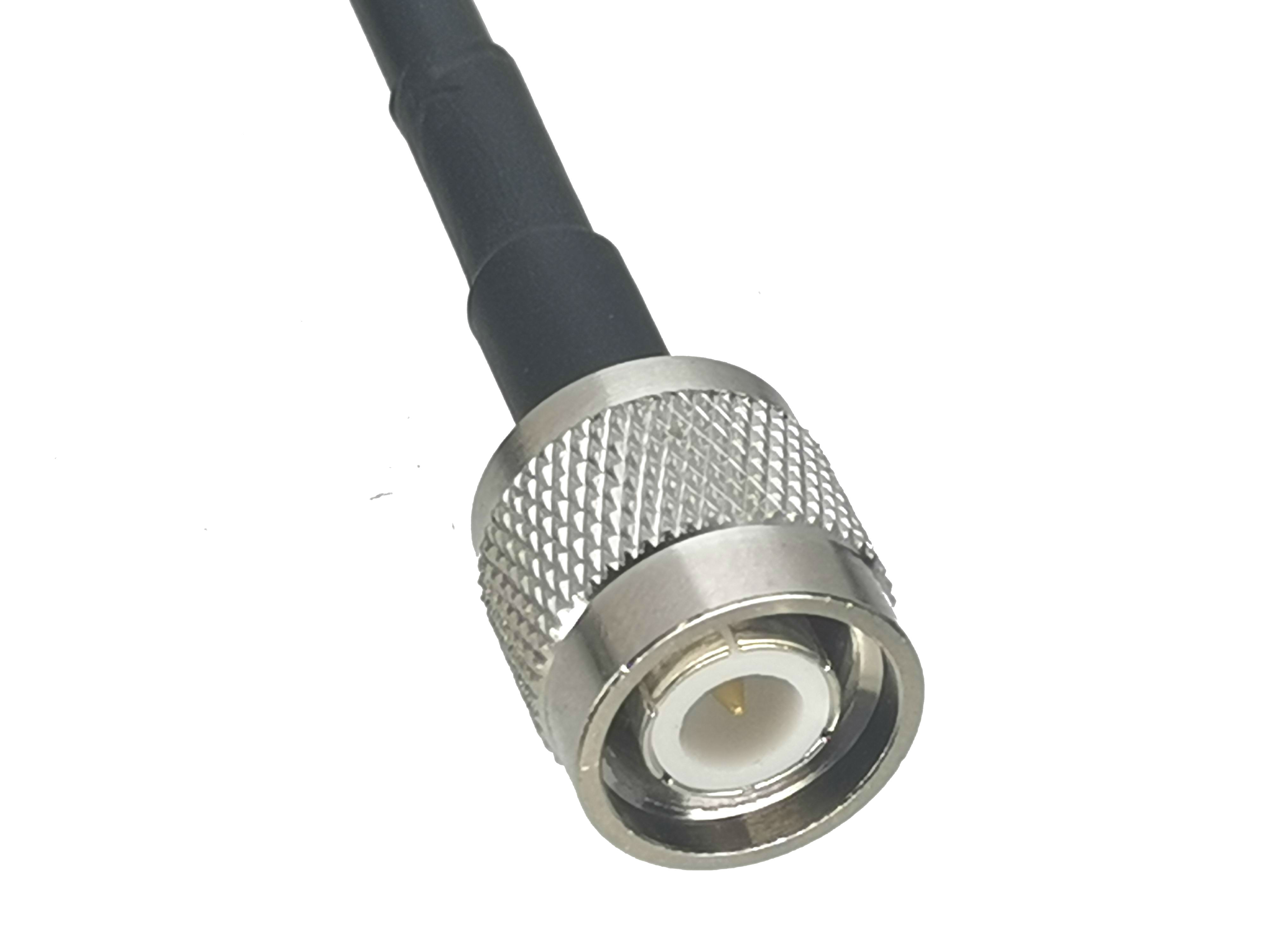 1Pcs RG58 TNC stecker auf SMA Stecker rechtwinklig Stecker RF Coaxial Jumper Zopf Kabel 4 zoll ~ 20M