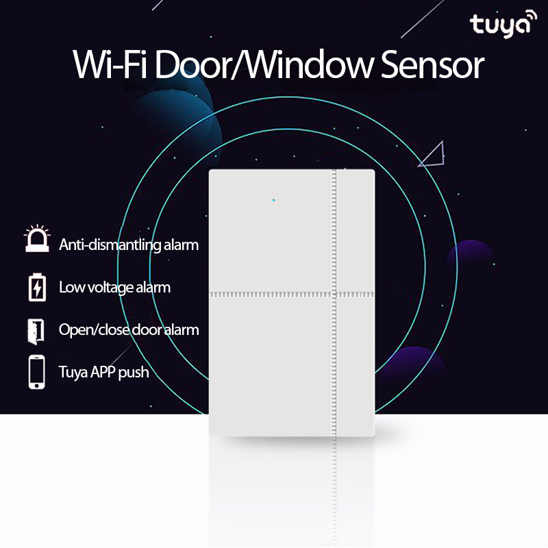 Tuya WiFi Door Sensor Smart Door Open/Closed Detectors Smart Life APP Wifi Window Sensor Work with Alexa Google Home